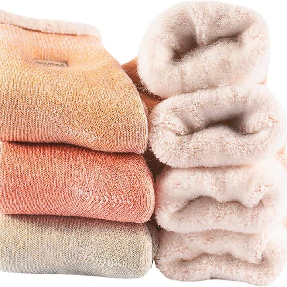 Womens Super Thick Wool Socks - Soft Warm Comfort Casual Crew Winter Socks Pack